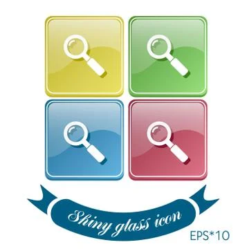 Magnifier search Stock Illustration