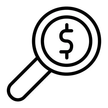 Magnifier Vector Icon Design Illustration Stock Illustration