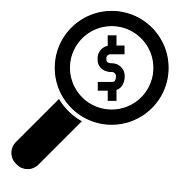 Magnifier Vector Icon Design Illustration Illustrazione stock