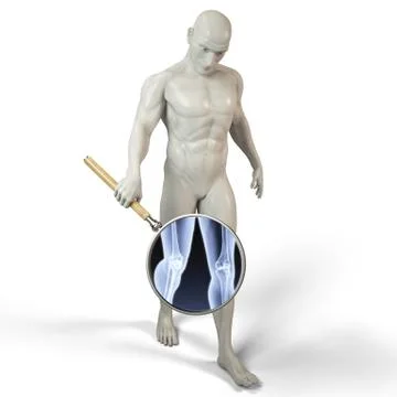 Magnifier x-ray Illustrazione stock