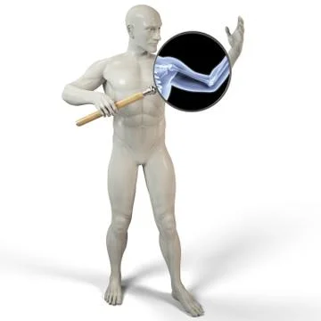 Magnifier x-ray Illustrazione stock