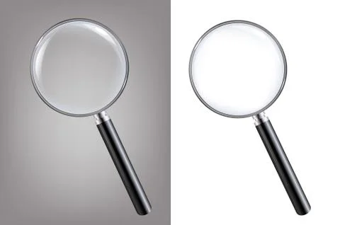 Magnifiers set Stock Illustration