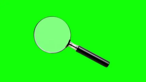 Magnify Glass  Green Screen Stock Footage 338433926