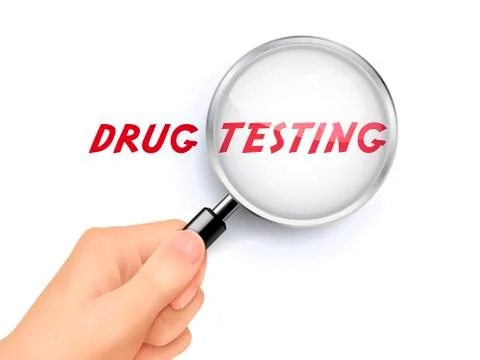 Magnify glass of testing Stock Illustration