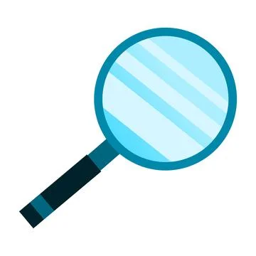 Magnify glass vector. Stock Illustration