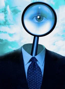 Magnify Mind Stock Illustration