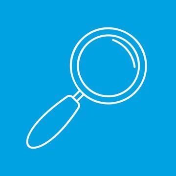 Magnify thin line icon Stock Illustration
