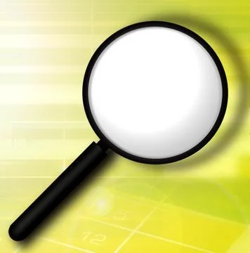 MAGNIFYING GIASS Stock Illustration