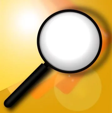 MAGNIFYING GIASS Stock Illustration