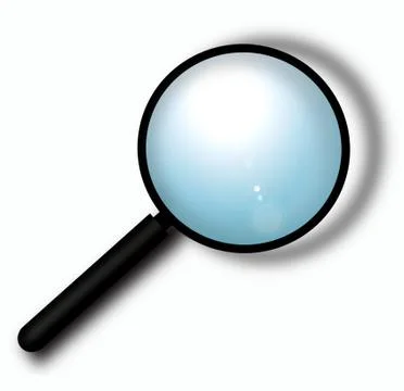 MAGNIFYING GIASS Stock Illustration