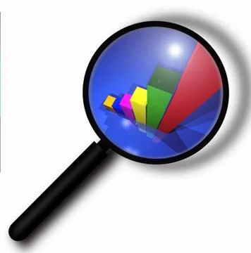 MAGNIFYING GIASS Stock Illustration