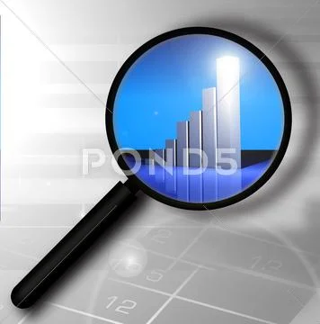MAGNIFYING GIASS Stock Illustration