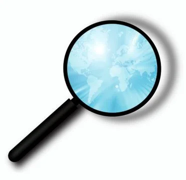 MAGNIFYING GIASS Stock Illustration