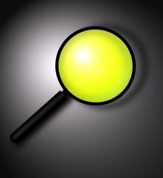 MAGNIFYING GIASS Stock Illustration