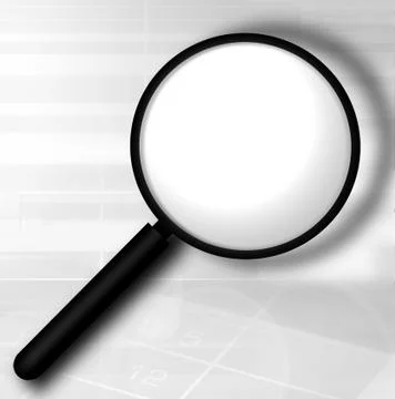 MAGNIFYING GIASS Foto stock