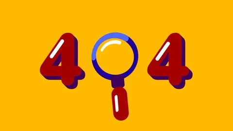 Magnifying Glass 404 Error Stock Footage 335667685