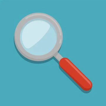 Magnifying glass. Analysis concept. Vector illustration. Stock Illustration