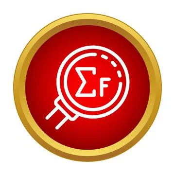 Magnifying glass analyzing sum of forces in physics Stock Illustration