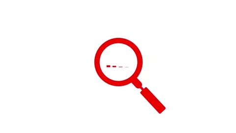 Magnifying glass with data analysis icon, simple design business growth con.. Video stock 260902655