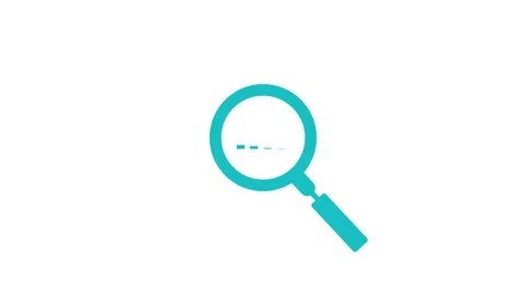 Magnifying glass with data analysis icon, simple design business growth con.. Video stock 260902659