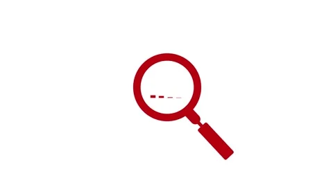 Magnifying glass with data analysis icon, simple design business growth con.. Video stock 260902660