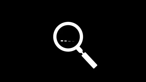 Magnifying glass with data analysis icon, simple design business growth con.. Video stock 260902663