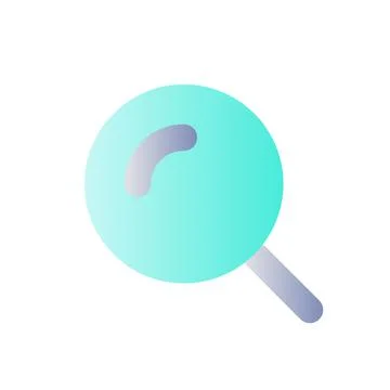 Magnifying glass flat gradient color ui icon Stockillustratie