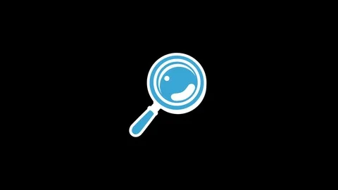 Magnifying Glass Flat Icon Stock Footage 71936519