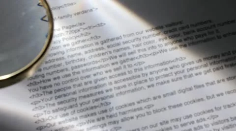 Magnifying glass Video stock 20500367