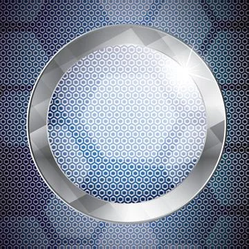 Magnifying glass with grid background Stock Illustration