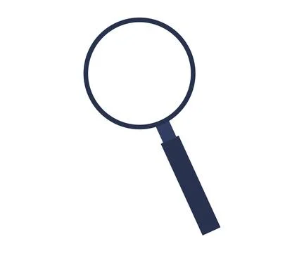Magnifying glass with a handle Stock Illustration