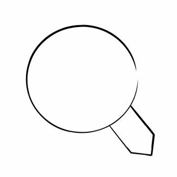 Magnifying glass icon, abstract vector illustration Stock Illustration