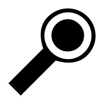 Magnifying glass icon flat vector illustration design on white background Stock Illustration