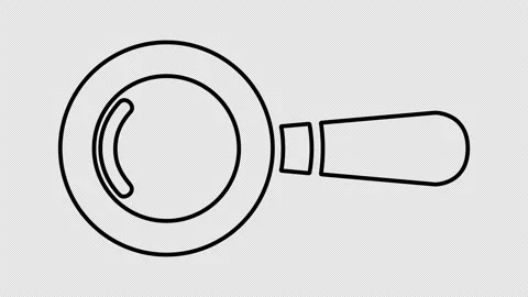 Magnifying glass icon. Stock Footage 170612430