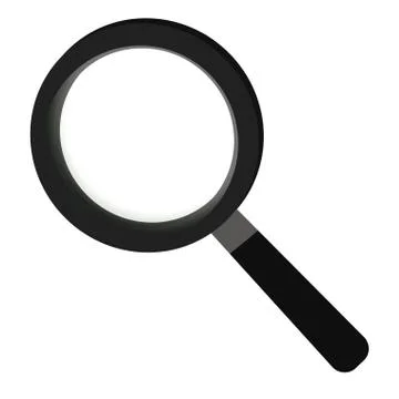 Magnifying glass icon Stock Illustration