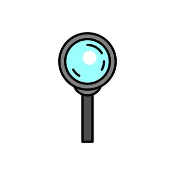Magnifying glass icon Stock Illustration