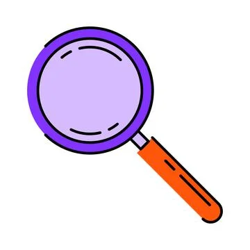 Magnifying glass icon in isometry. Image for website, app, logo, design. Illustrazione stock