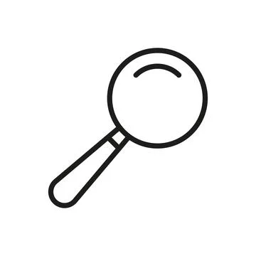 Magnifying glass icon vector design templates simple and modern Stock Illustration