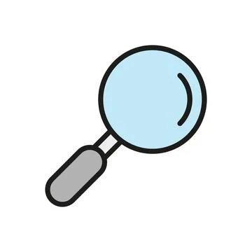 Magnifying glass icon vector design templates simple and modern Stock Illustration