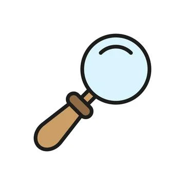 Magnifying glass icon vector design templates simple and modern Stock Illustration