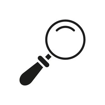 Magnifying glass icon vector design templates simple and modern Stock Illustration