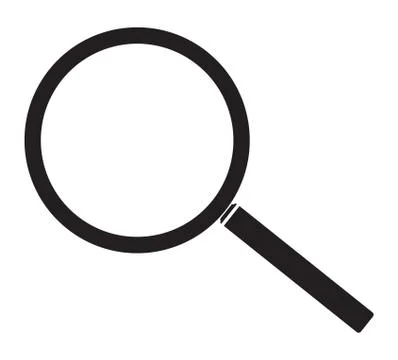 Magnifying glass icon vector Stock Illustration