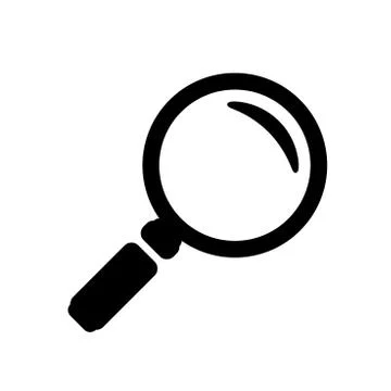 Magnifying glass icon. Vector Stock Illustration