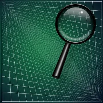 Magnifying glass Stock Illustration