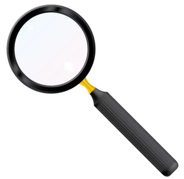 Magnifying glass. Stock Illustration