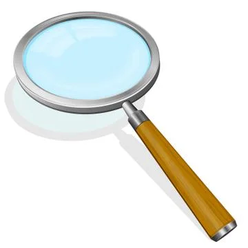 Magnifying glass Stock Illustration
