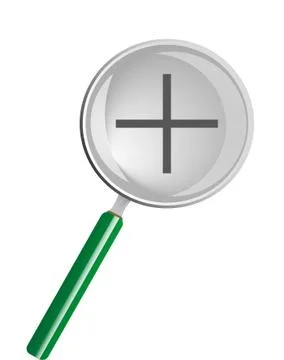 Magnifying glass Stock Illustration