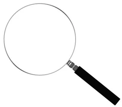 The magnifying glass Stock Illustration