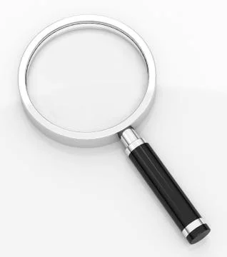The magnifying glass Stock Illustration