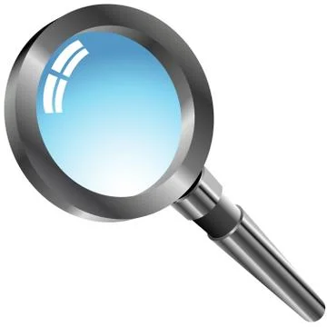 Magnifying glass Stock Illustration
